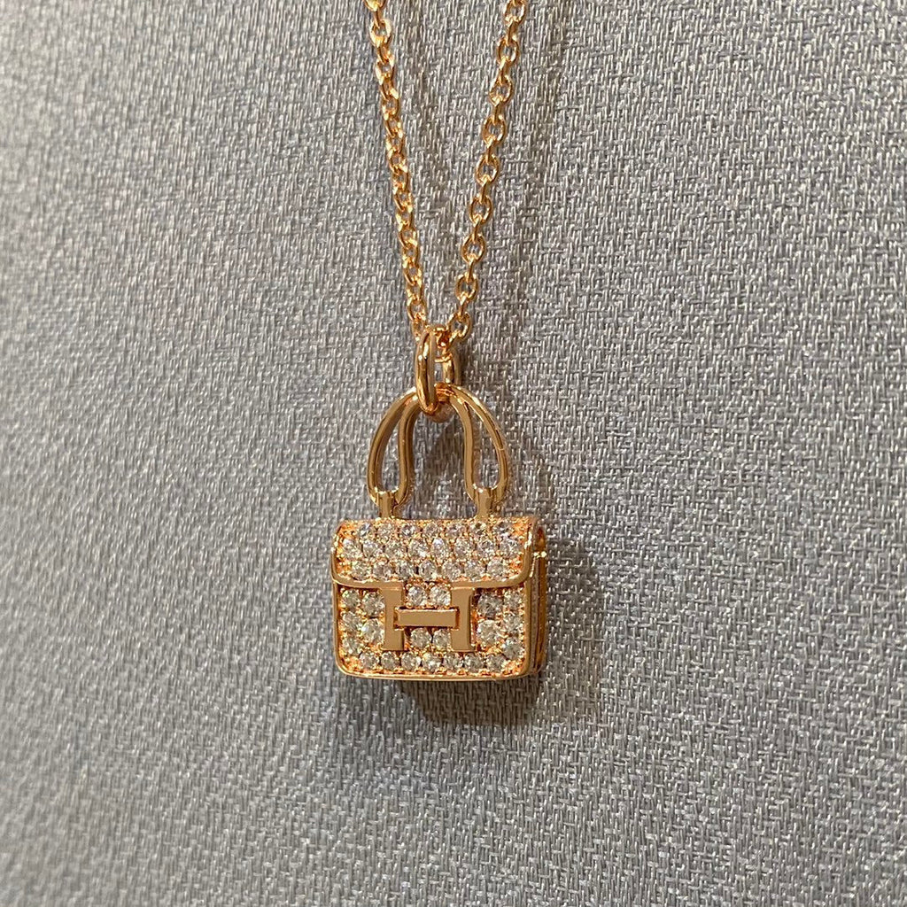 [Clover Jewelry]CONSTANCE PEDANT DIAMOND NECKLACE