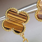 [Clover Jewelry]CLOVER  2 MOTIF  TIGER EYE CARNELIAN EARRINGS
