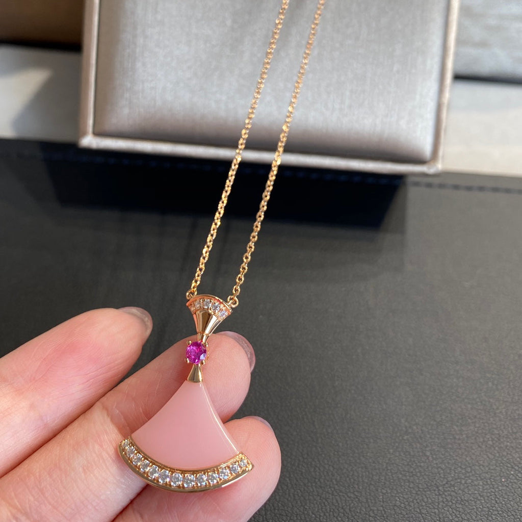 [Clover Jewelry]DREAM NECKLACE PINK OPAL