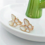 [Clover Jewelry]BUTTERFLY MOP DIAMOND EARRINGS