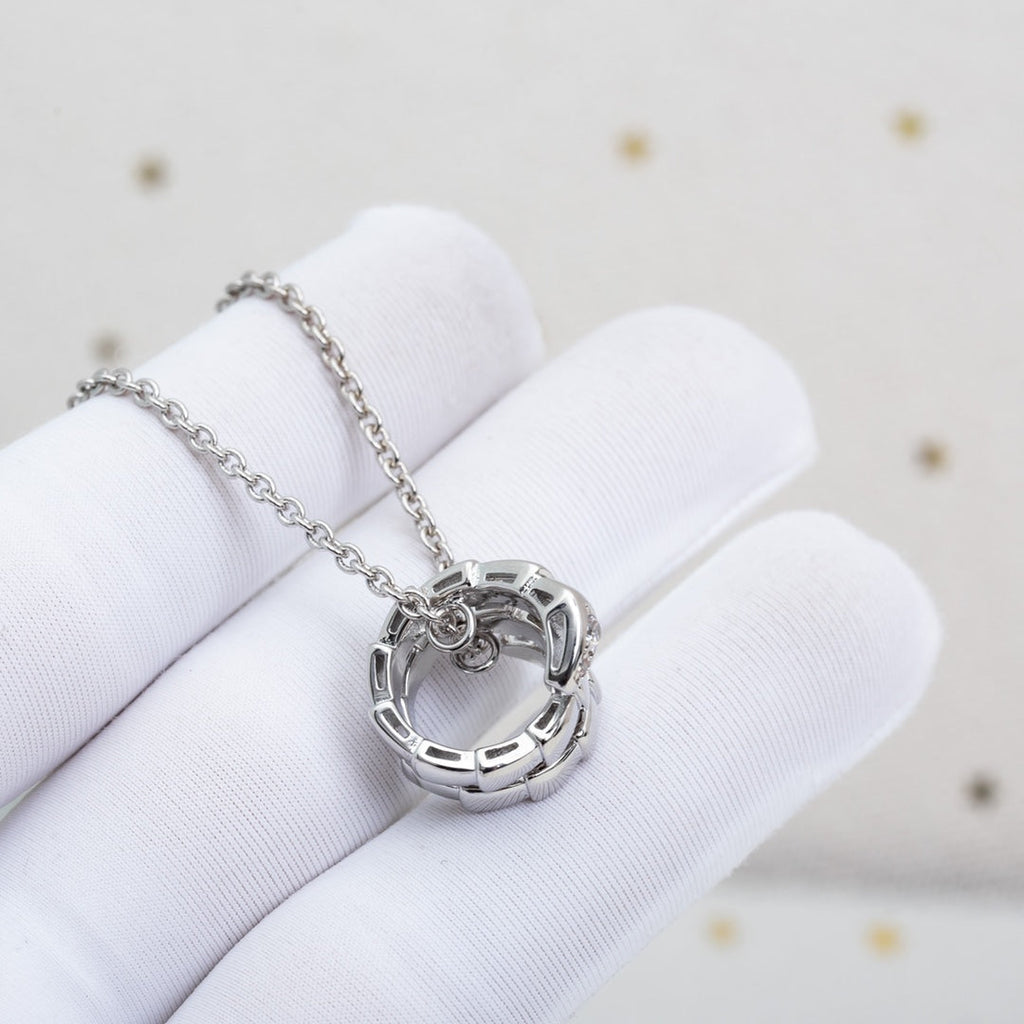 [Clover Jewelry]セルペンティ シルバーネックレス ダイヤモンド