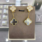 [Clover Jewelry]CLOVER  2 MOTIFS  DIAMOND  EARRINGS (MULTIPLE CHOICESç´