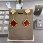 [Clover Jewelry]CLOVER  2 MOTIFS  DIAMOND  EARRINGS (MULTIPLE CHOICESç´