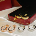 [Clover Jewelry]LIEBESOHRRINGE 5,7MM 2 DIAMANTEN