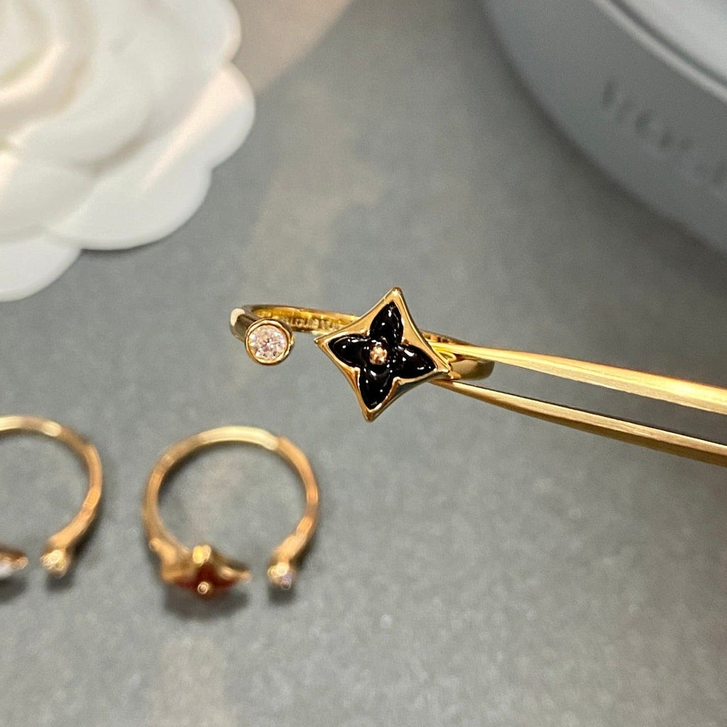 [Clover Jewelry]STAR 1 DIAMOND OPEN RING