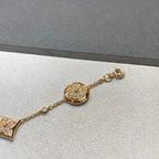 [Clover Jewelry]STAR AND SUN 4 MOTIFS GOLD DIAMONDS BRACELET