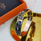 [Clover Jewelry]H COUVERTURES DUNKELBLAUES ARMBAND