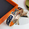 [Clover Jewelry]H COUVERTURES DUNKELBLAUES ARMBAND