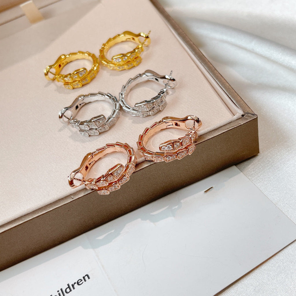 [Clover Jewelry]SERPENTI EARRINGS DIAMOND