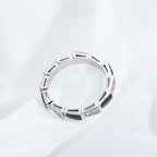 [Clover Jewelry]SERPENTI RING SILVER  DIAMOND BLACK MOP 3MM