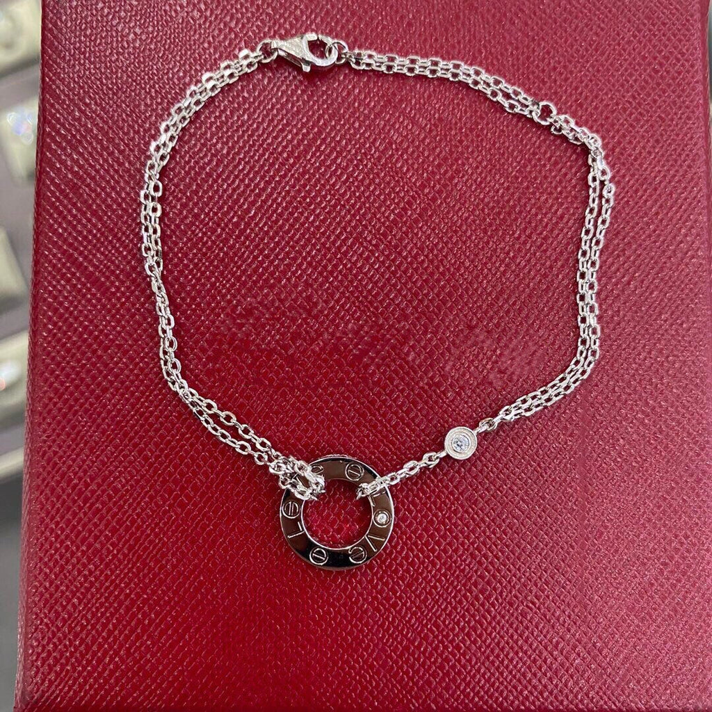 [Clover Jewelry]LOVE ARMBAND 2 DIAMANTEN