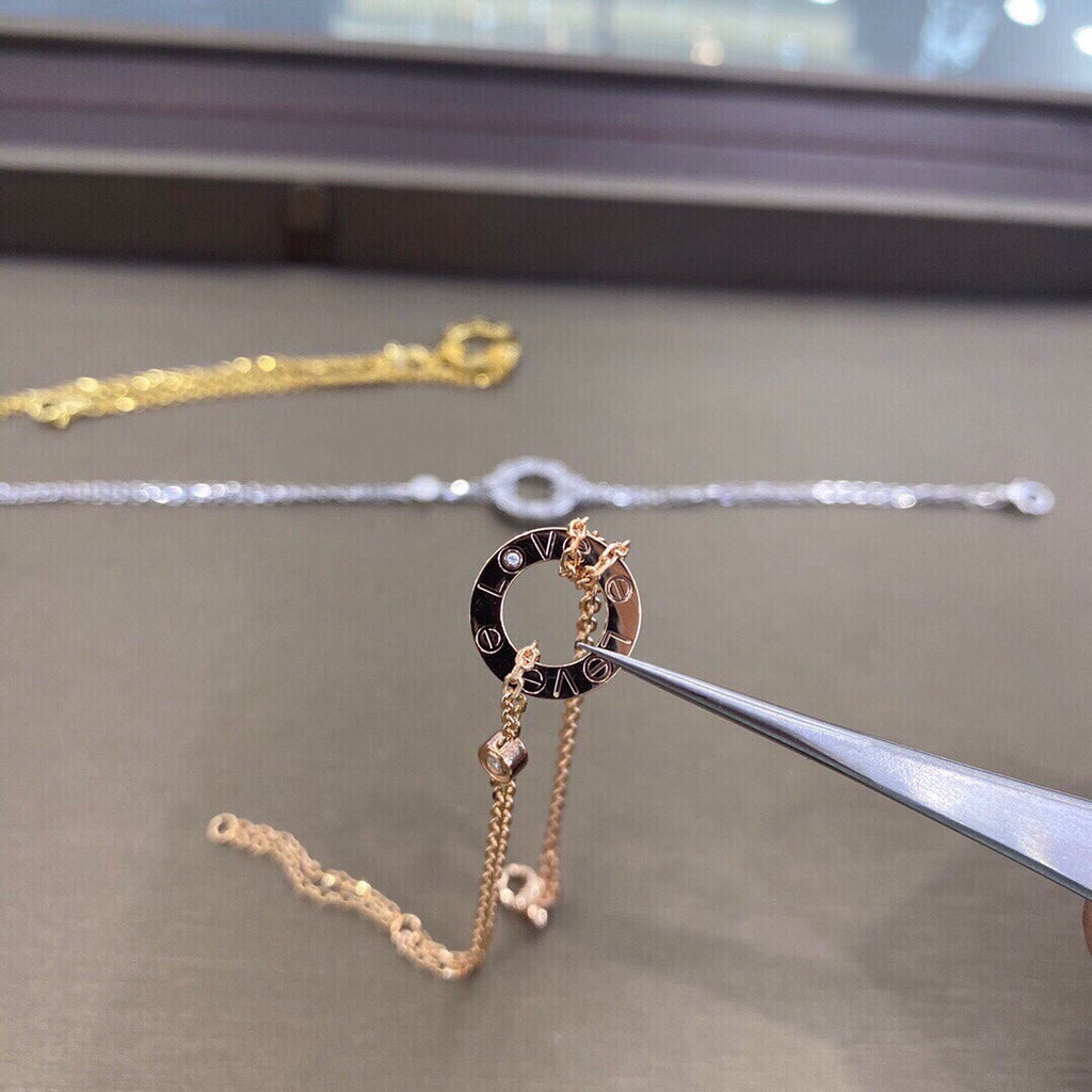 [Clover Jewelry]LOVE ARMBAND 2 DIAMANTEN