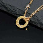 [Clover Jewelry]LOVE NECKLACE 16MM 2 DIAMONDS