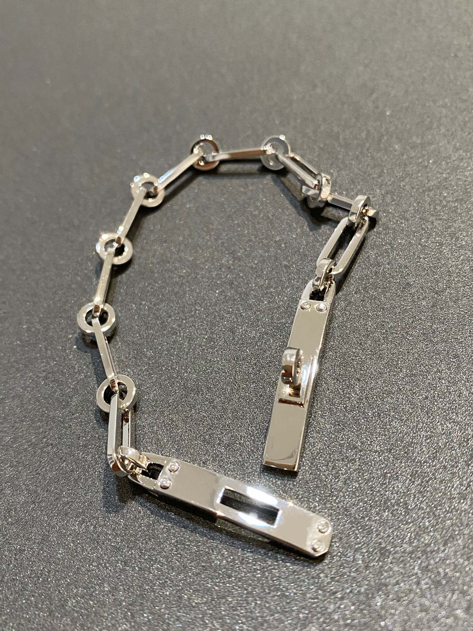 [Clover Jewelry]CHAINE BRACELET SMALL MODEL DIAMOND