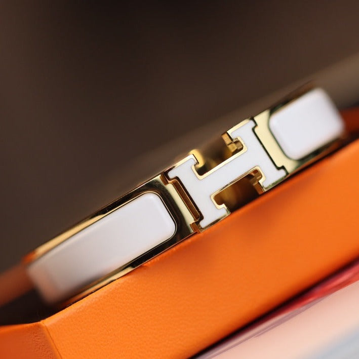 [Clover Jewelry]H BRACELET 12MM GOLD