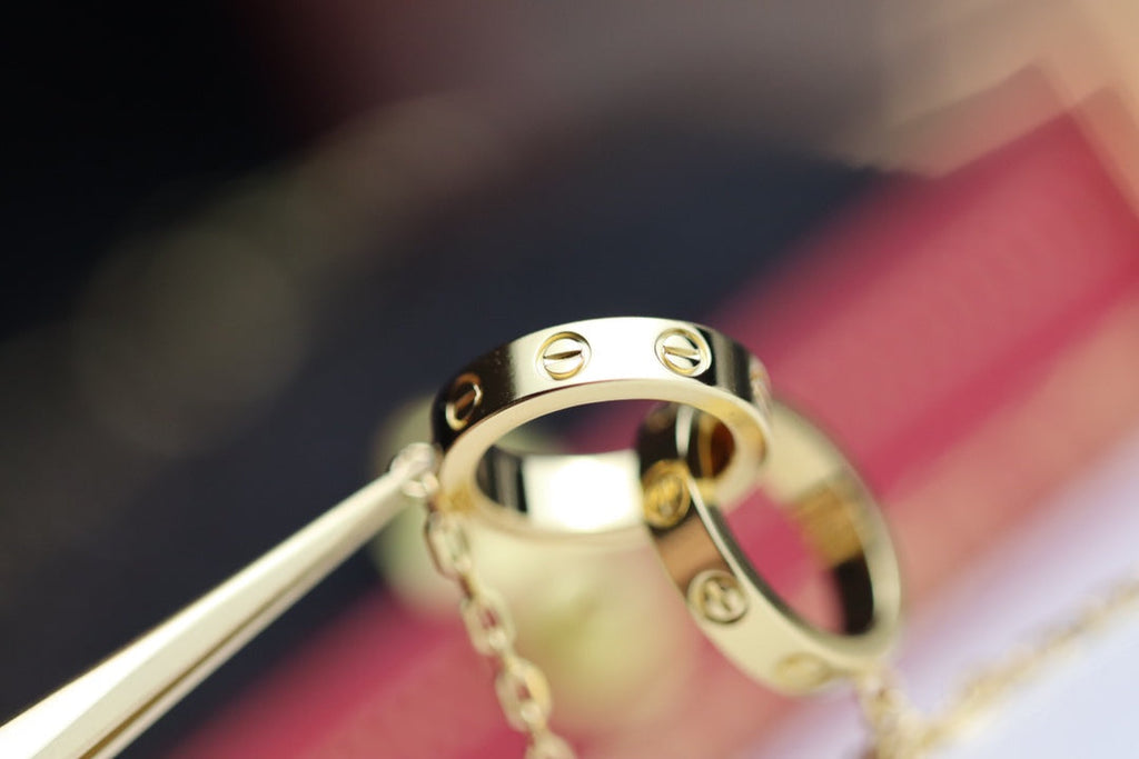 [Clover Schmuck]LIEBESKETTE DOPPELRING GOLD