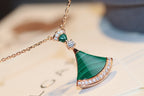 [Clover Jewelry]DREAM NECKLACE MALACHITE DIAMOND