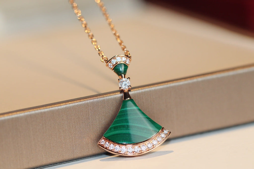 [Clover Jewelry]DREAM NECKLACE MALACHITE DIAMOND