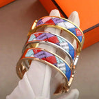 [Clover Jewelry]H BRACELET DOTTED BORDER 12MM