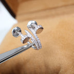 [Clover Jewelry]JUSTE EARRINGS 12.75MM SILVER DIAMOND