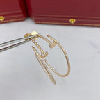 [Clover Jewelry]JUSTE EARRINGS FULL DIAMONDS 1.8MM