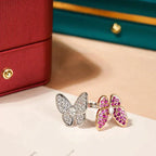 [Clover Jewelry]TWIN BUTTERFLY DIAMOND RING