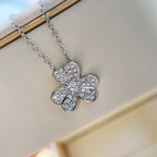 [Clover Jewelry]CLOVER DIAMOND NECKLACE SILVER