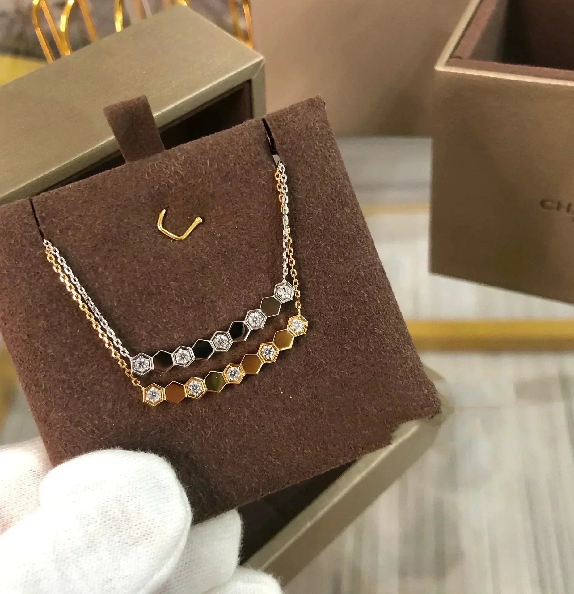 [Clover Jewelry]BEE LOVE NECKLACE DIAMOND