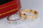 [Clover Jewelry]LOVE RING 3.6MM DIAMOND PAVED
