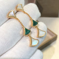[Clover Jewelry]DREAM EARRINGS 3 MOTIFS MALACHIT MOP ROSÉGOLD