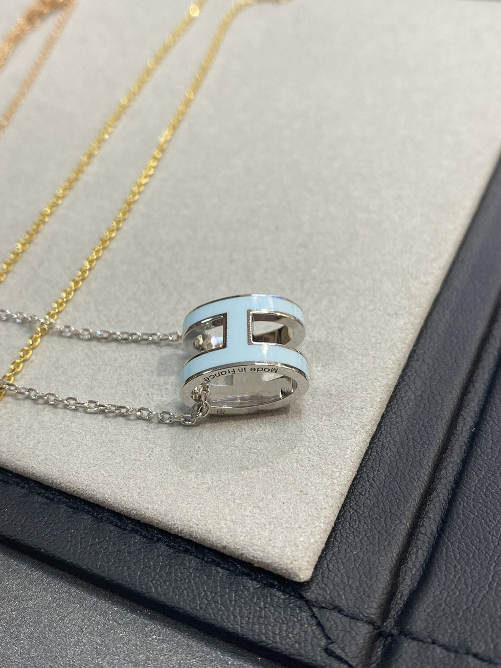 [Clover Jewelry]POP H HELLBLAUE HALSKETTE