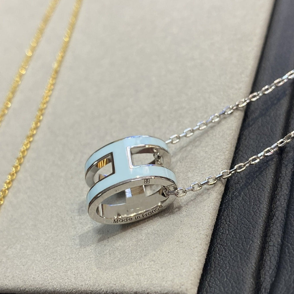 [Clover Jewelry]POP H HELLBLAUE HALSKETTE