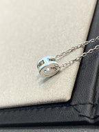 [Clover Jewelry]POP H HELLBLAUE HALSKETTE
