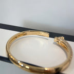 [Clover Jewelry]PANTHERE GOLD DIAMOND OPEN BRACELET