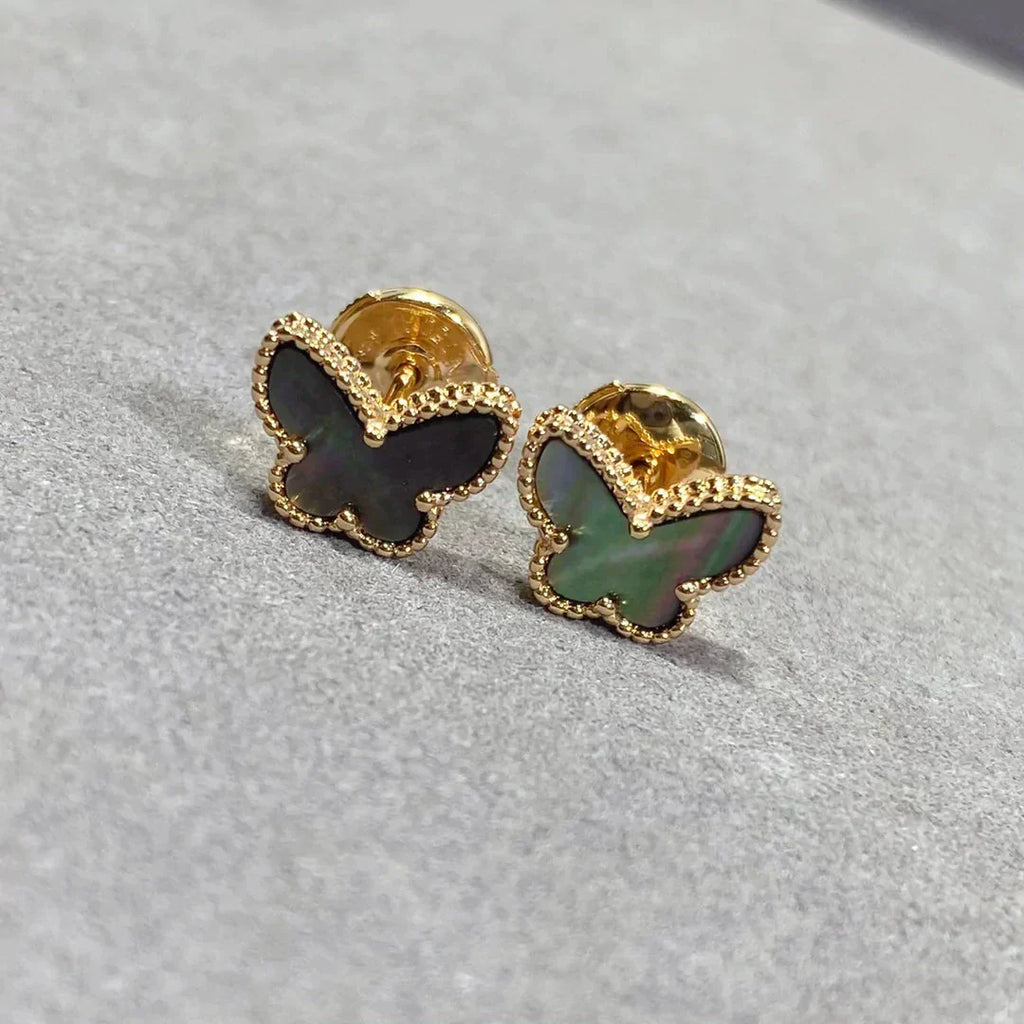 [Clover Jewelry]BUTTERFLY DARK MOP  EARRINGS