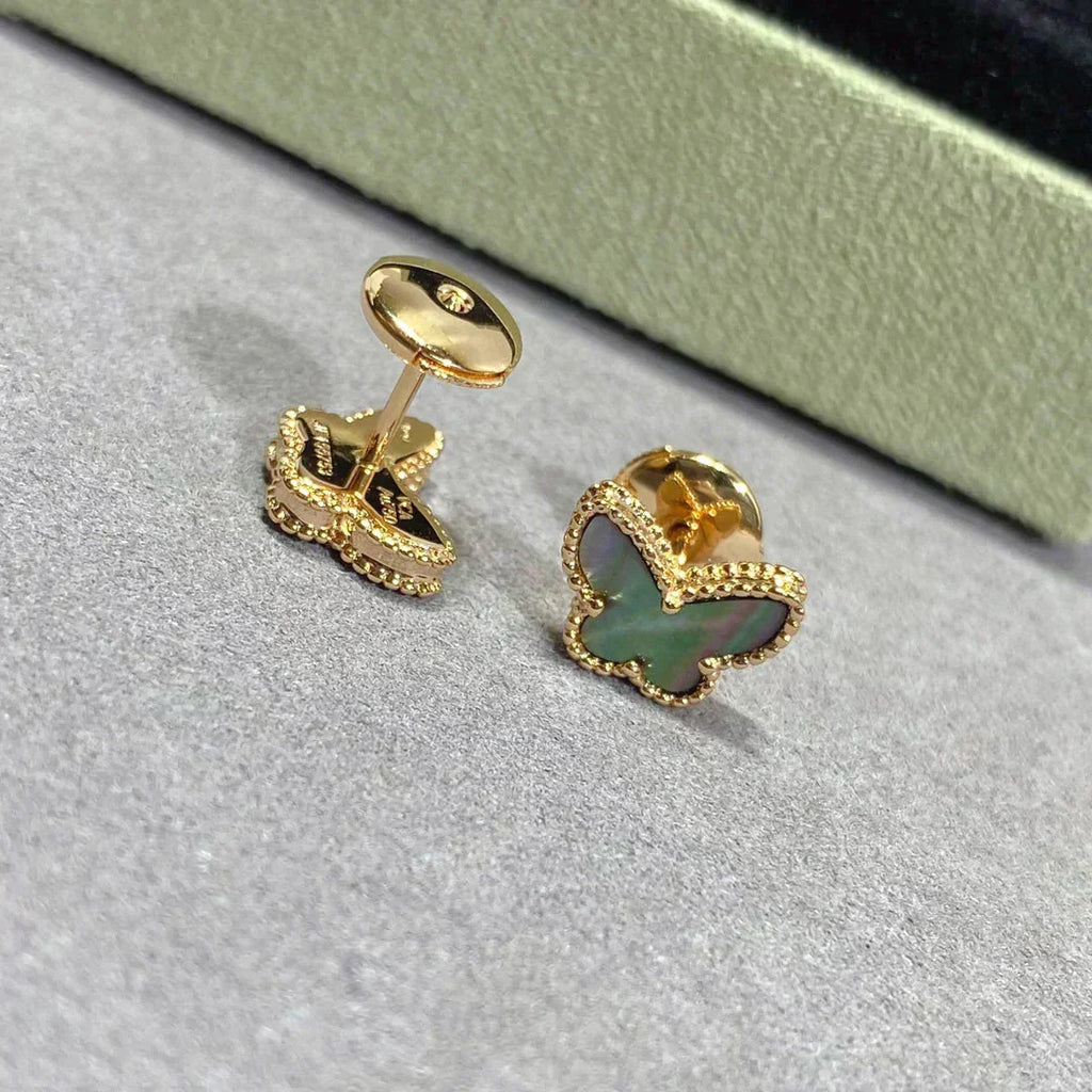 [Clover Jewelry]BUTTERFLY DARK MOP  EARRINGS