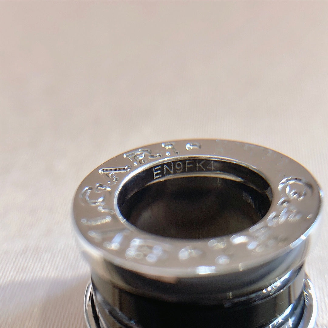 [Clover Jewelry]ZERO 1 BLACK CERAMIC SILVER NECKLACE
