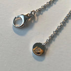 [Clover Jewelry]ZERO 1 BLACK CERAMIC SILVER NECKLACE