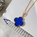 [Clover Jewelry]CLOVER 25MM NECKLACE TURQUOISE ROSE GOLD