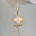 [Clover Jewelry]CLOVER 25MM MOP LARGE PENDANT NECKLACE