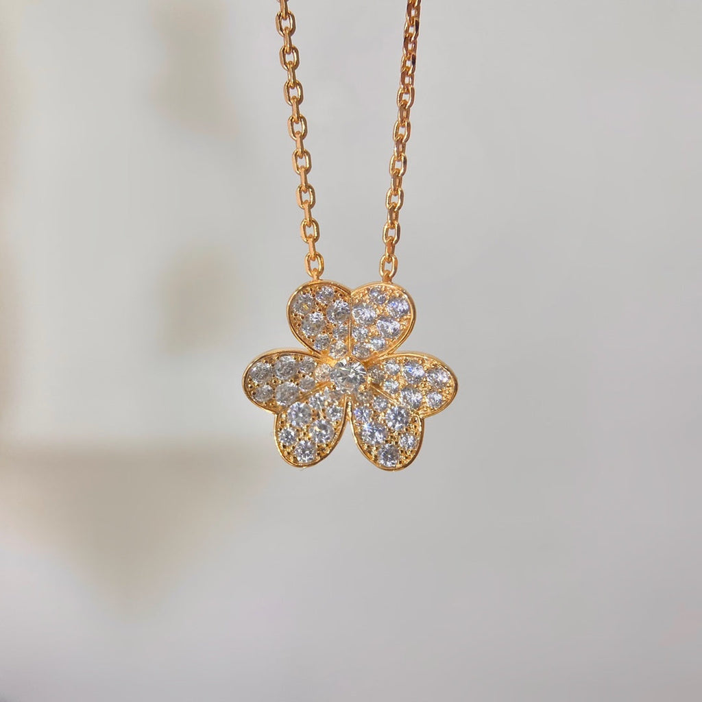 [Clover Jewelry]FLOWER DIAMOND NECKLACE