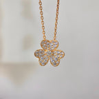 [Clover Jewelry]FLOWER DIAMOND NECKLACE