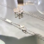 [Clover Jewelry]FLOWER DIAMOND NECKLACE