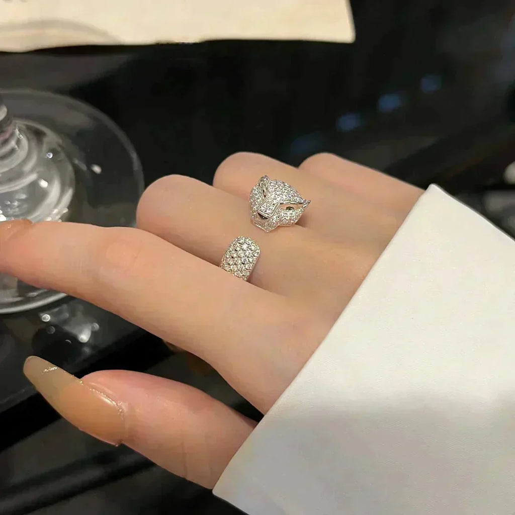 [Clover Jewelry]PANTHERE 5.5MM ALL DIAMOND RING