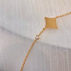 [Clover Jewelry]FARBSTERN KARNEOL ROSÉGOLD DIAMANTARMBAND