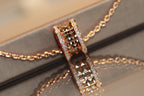 [Clover Jewelry]ZERO 1 ROCK PEDANT PINK GOLD NECKLACE