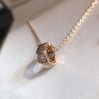 [Clover Jewelry]セルペンティ ペンダント ダイヤモンド ピンクゴールド ネックレス