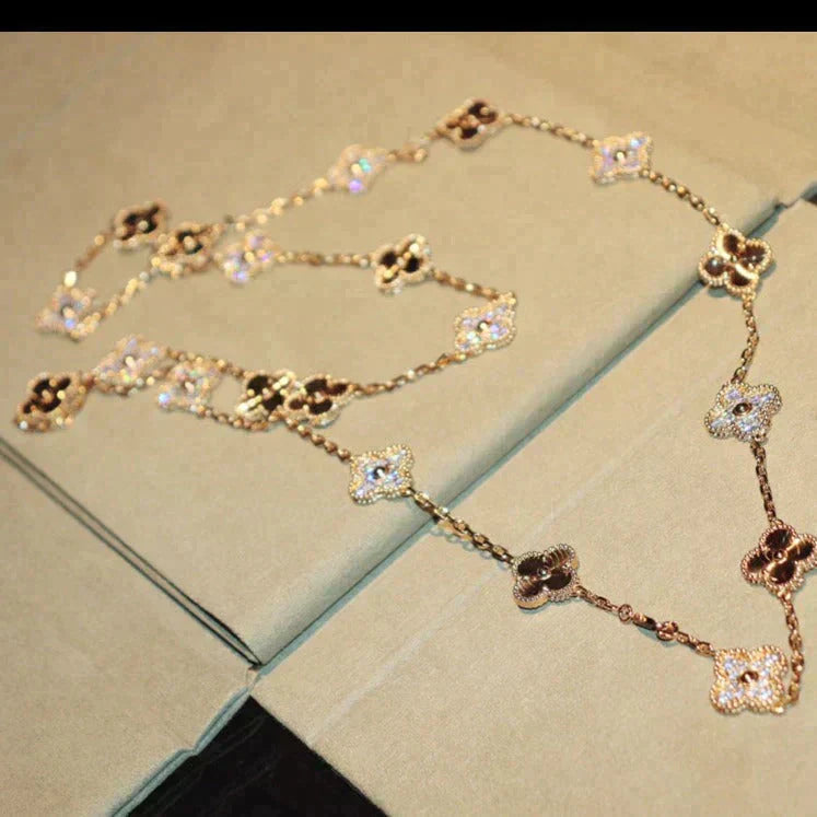 [Clover Jewelry]CLOVER 20 MOTIFS LASER DIAMOND NECKLACE