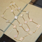 [Clover Jewelry]CLOVER 20 MOTIFS WHITE MOP NECKLACE