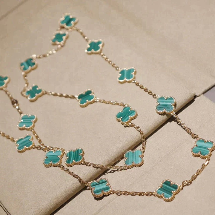 [Clover Jewelry]CLOVER 20 MOTIFS MALACHITE GOLD